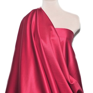 SUPER STRETCH  Jumbo fabric ..color card.. Red.. 4 ways stretch.. pageant bodices, leotards, 45 inches wide