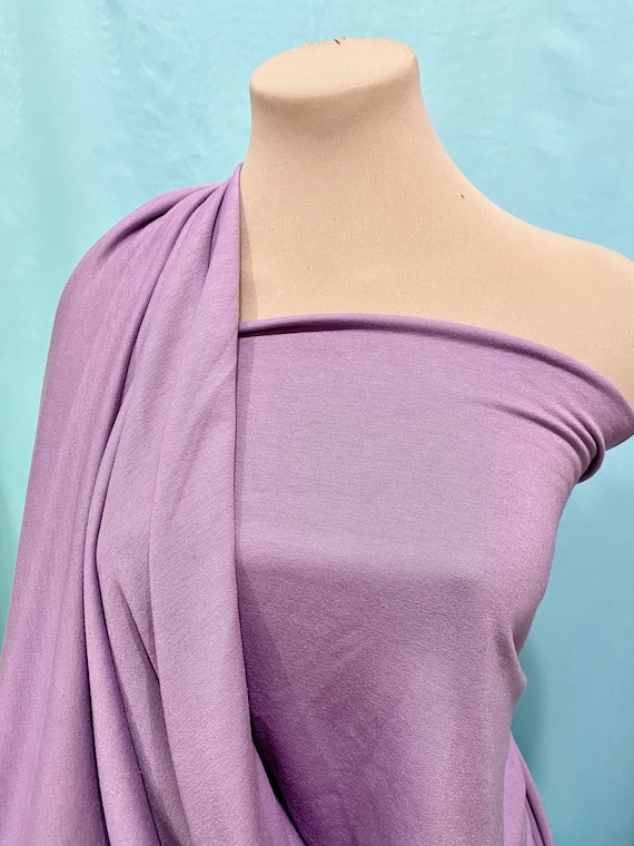 FRENCH TERRY fabric (5 yards ) .Lavender 4 ways stretch.. 60  inches wide, sweatshirts, tops , children's wear