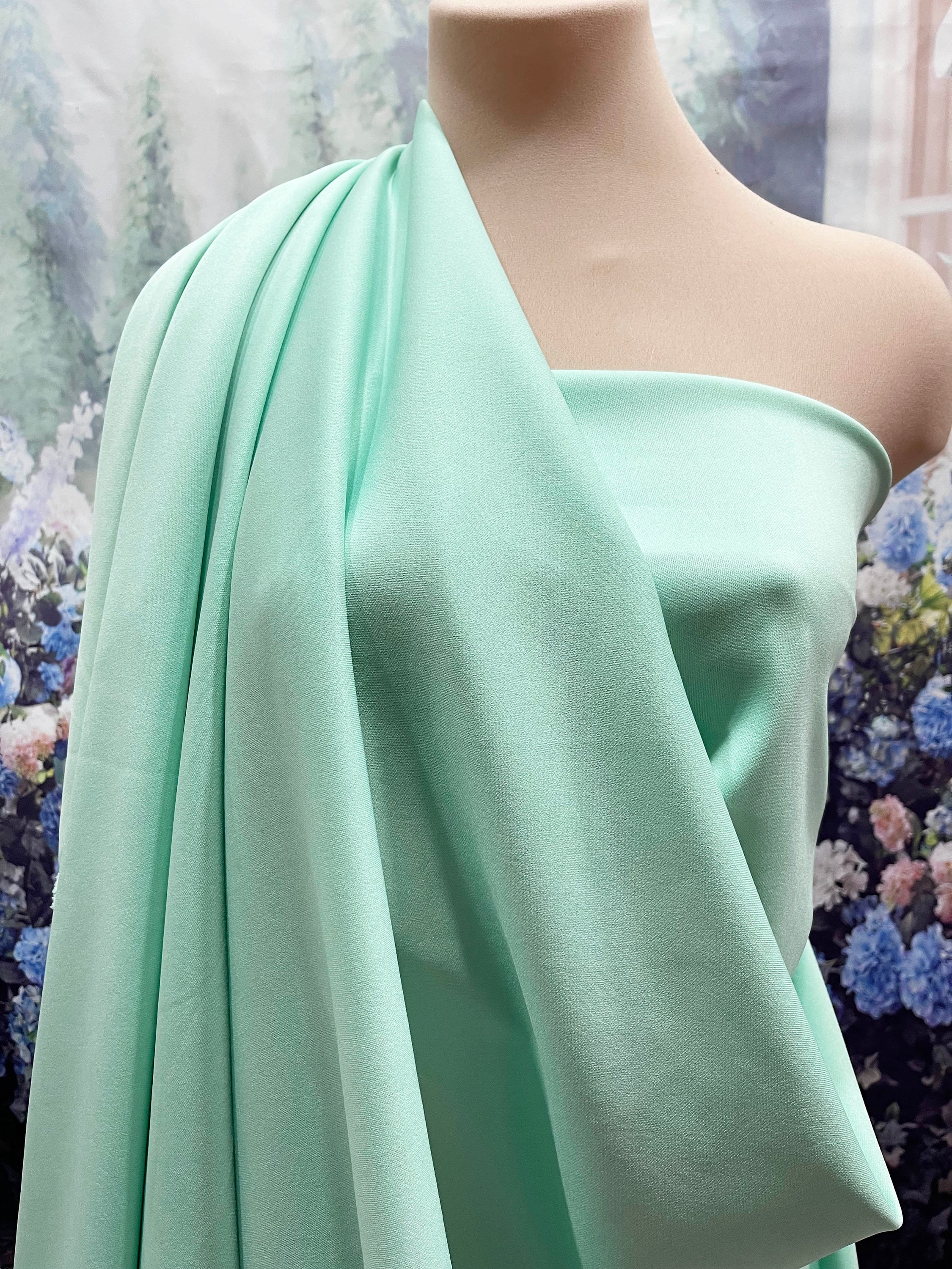 sachin and babi light blue dress Petite Emerald Green Scuba High Neck Tie Waist Jumpsuit main image 1