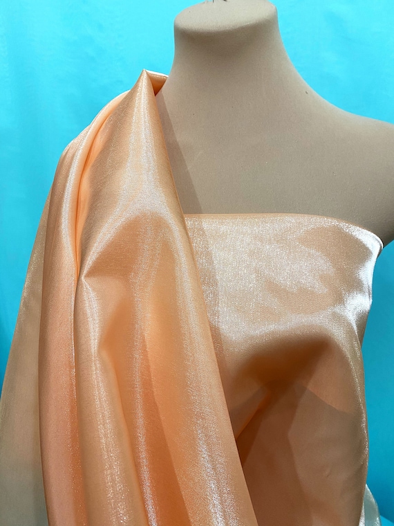 Sparkle Satin Peach Semi Sheer, 45" Wide. Fabric, Pageant, Irish Dance Dresses, Formal, Crafts, Decor - Etsy Sparkle Satin Peach Semi Sheer, 45" Wide. Fabric, Pageant, Irish Dance Dresses, Formal, Crafts, Decor - Etsy