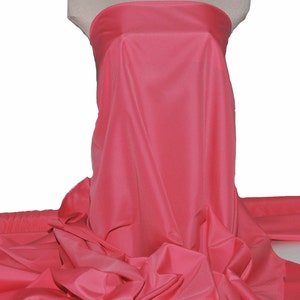 Whisper Taffeta HOT PINK  58&quot; wide..water repellant .. 100% polyester..fabric...choice of color.. wedding...formal..lining..home decor