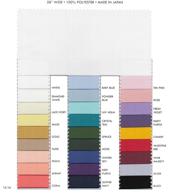 Bridal Taffeta 58" wide.. 100% polyester..fabric...choice of color.. wedding...formal..lining..crafts..home decor