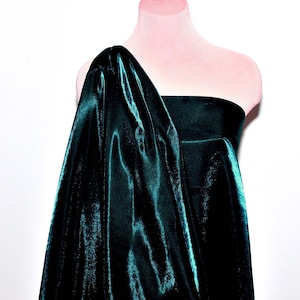 LIQUID Shimmer Satin  fabric Teal  1 YD bridal, drapery. formal, costume,pageants, crafts ,decor