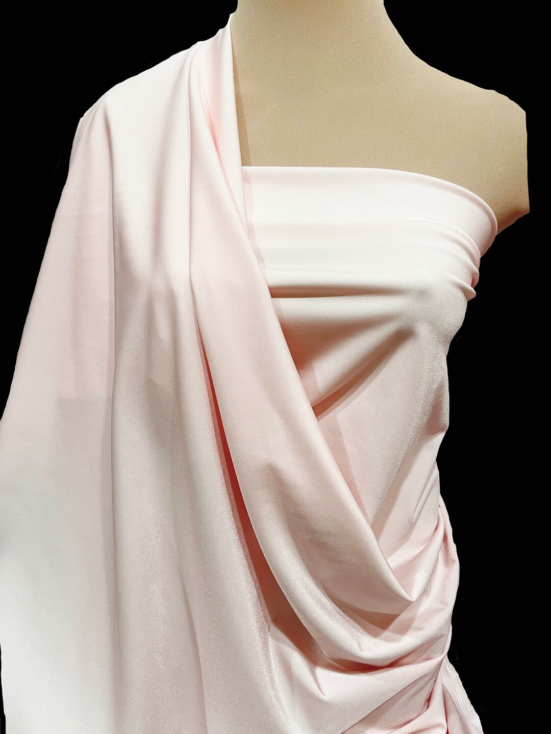 Milliskin Spandex Fabric BLUSH ROSETTE Pink , 4 Way Stretch