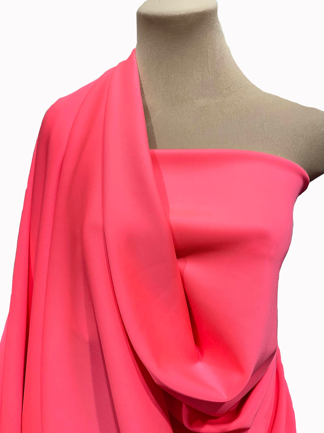 Scuba Techno Fabric Neon Pink 4 Ways Stretch 1 Yard 58 Etsy