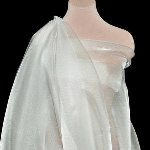 Crystal Organza / Organdy 100% Polyester Sheer Fabric, 115/116 Inches ...