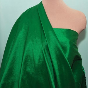Stretch Taffeta GREEN 116  ,  58&quot; sold by the yard wedding, weastern shirts, formal , pageant