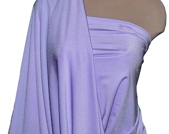 Milliskin Spandex  Fabric Pale Lavender  . 4 way stretch... dance, pageant, gymnastics, costume, formal wear.. by the yard