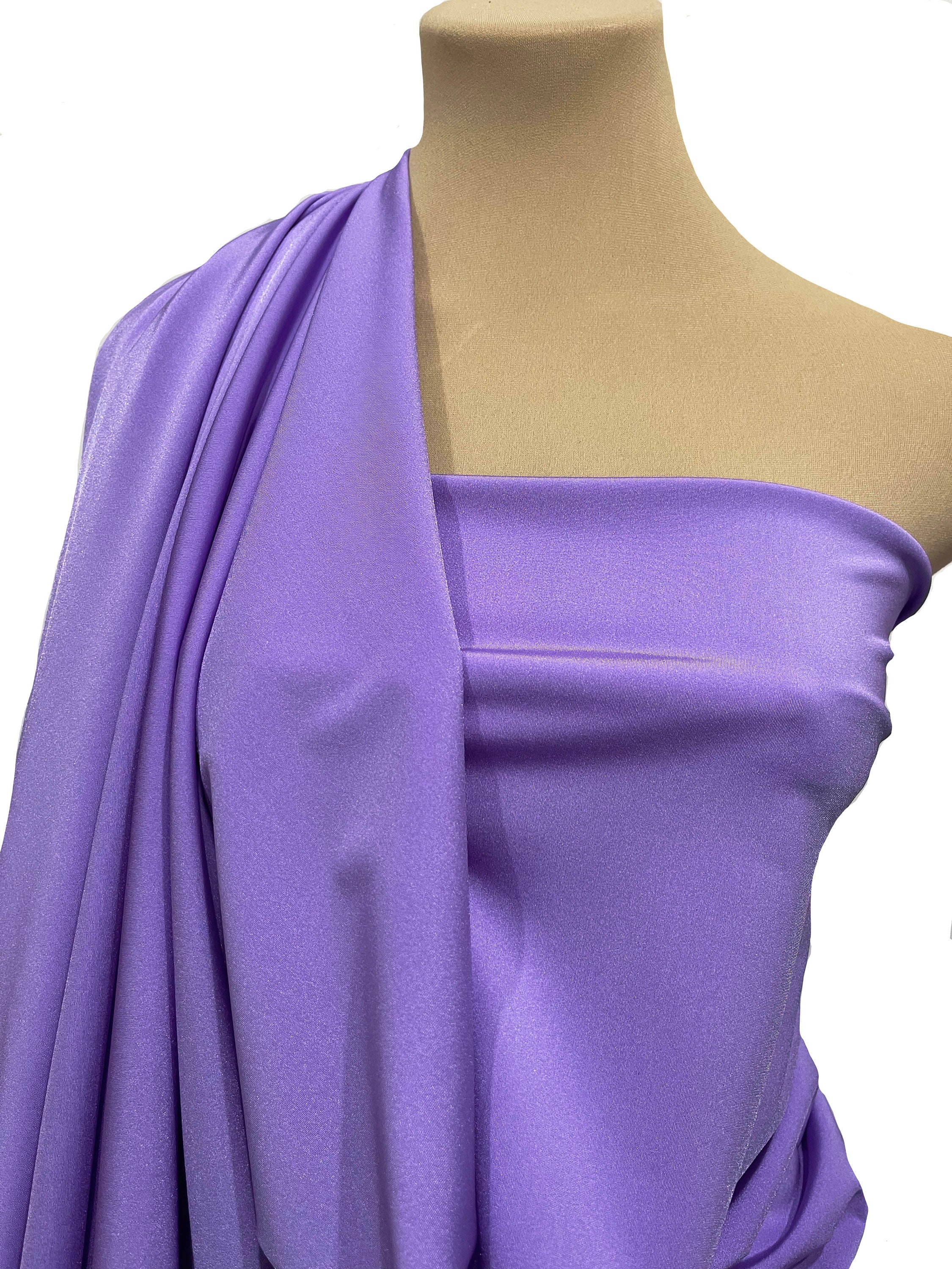 Milliskin Spandex  Fabric Lavender /lilac  . 4 way stretch..  matte . dance, pageant, gymnastics, costume, formal wear.. by the yard
