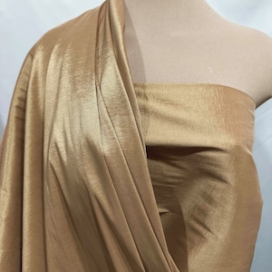 Stretch Taffeta CAMEL 248... 58&quot; wide , sold by the yard ,wedding, western shirts, formal , pageant