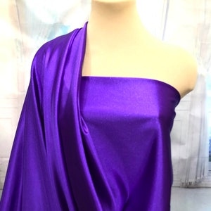 SUPER STRETCH  Jumbo fabric ..color card..Purple  . 4 ways stretch.. pageant bodices, leotards, 45 inches wide