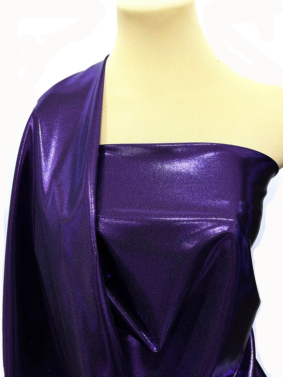 7 Colours Shiny Metallic Spandex Stretch Fabric Dress Material 20/40x57
