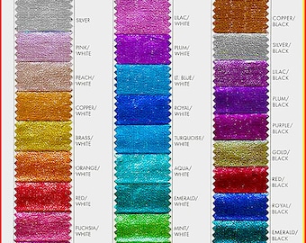 Tabella colori tessuto Tissue Lame..1 yard scelta di colore..44 pollici..artigianato, costumi, decorazioni, vestiti per bambole,