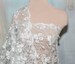White Lace  ,  sold by the yard , Double Scalloped  embroidery  formal- bridal- evening wear- pageant- lingerie- camisoles 