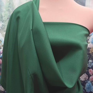 Pongee Polyester Lining Fabric Hunter Green .. 60&quot; ... used for lining garments, home decor, crafts, costumes