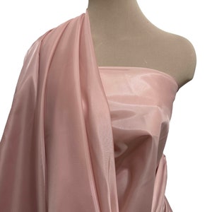 Poly Lining fabric 58 inches wide.. Bridal Mauve . used for lining  jackets, skirts, dresses. vests, soft, light weight