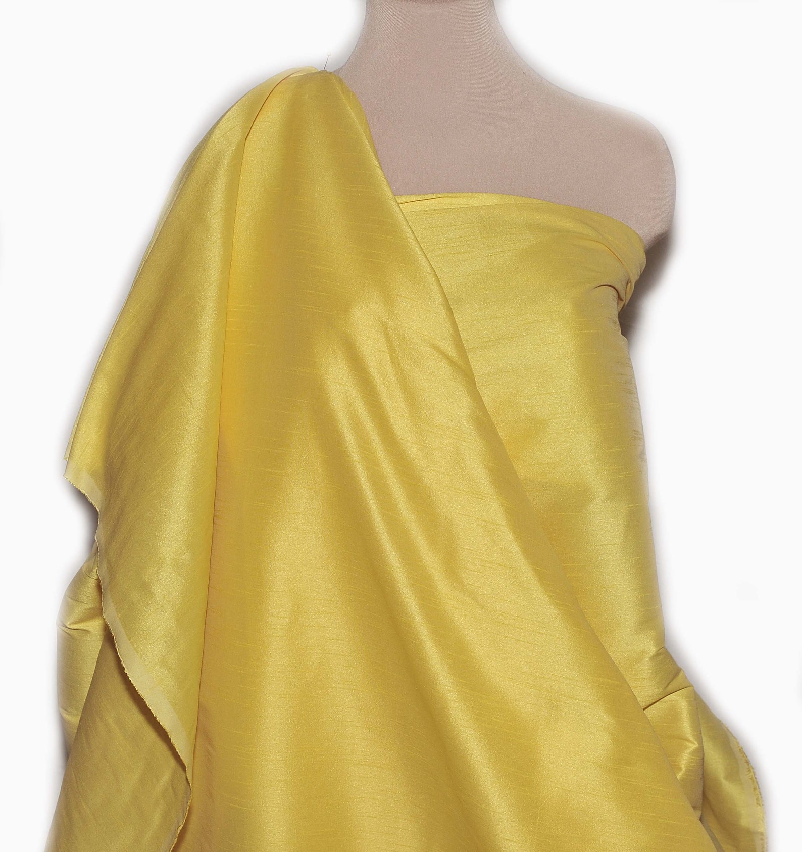 Rich Gold Italian Shantung Silk Fabric