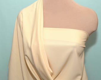 Stretch Polyester Lining Fabric CHAMPAGNE .. 60" ... used for lining garments, home decor, crafts, costumes