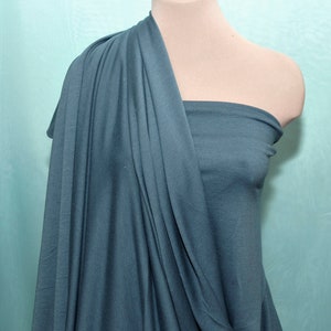 FRENCH TERRY fabric Blue Storm 121  4 ways stretch.. 60  inches wide, sweatshirts, tops , children's wear (REDUCED)