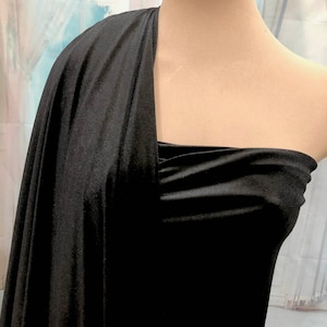 SUPER STRETCH  Jumbo fabric ..color card..BLACK . 4 ways stretch.. pageant bodices, leotards, 45 inches wide