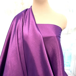 Stretch Taffeta Purple 656   sold by the yard wedding, weastern shirts, formal , pageant 58&quot; wide