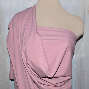 Spandex high performance tricot ..matte finish.. 4 ways stretch..Paris Pink  .. uses leotards, gymnastics, pageant, dance, shorts