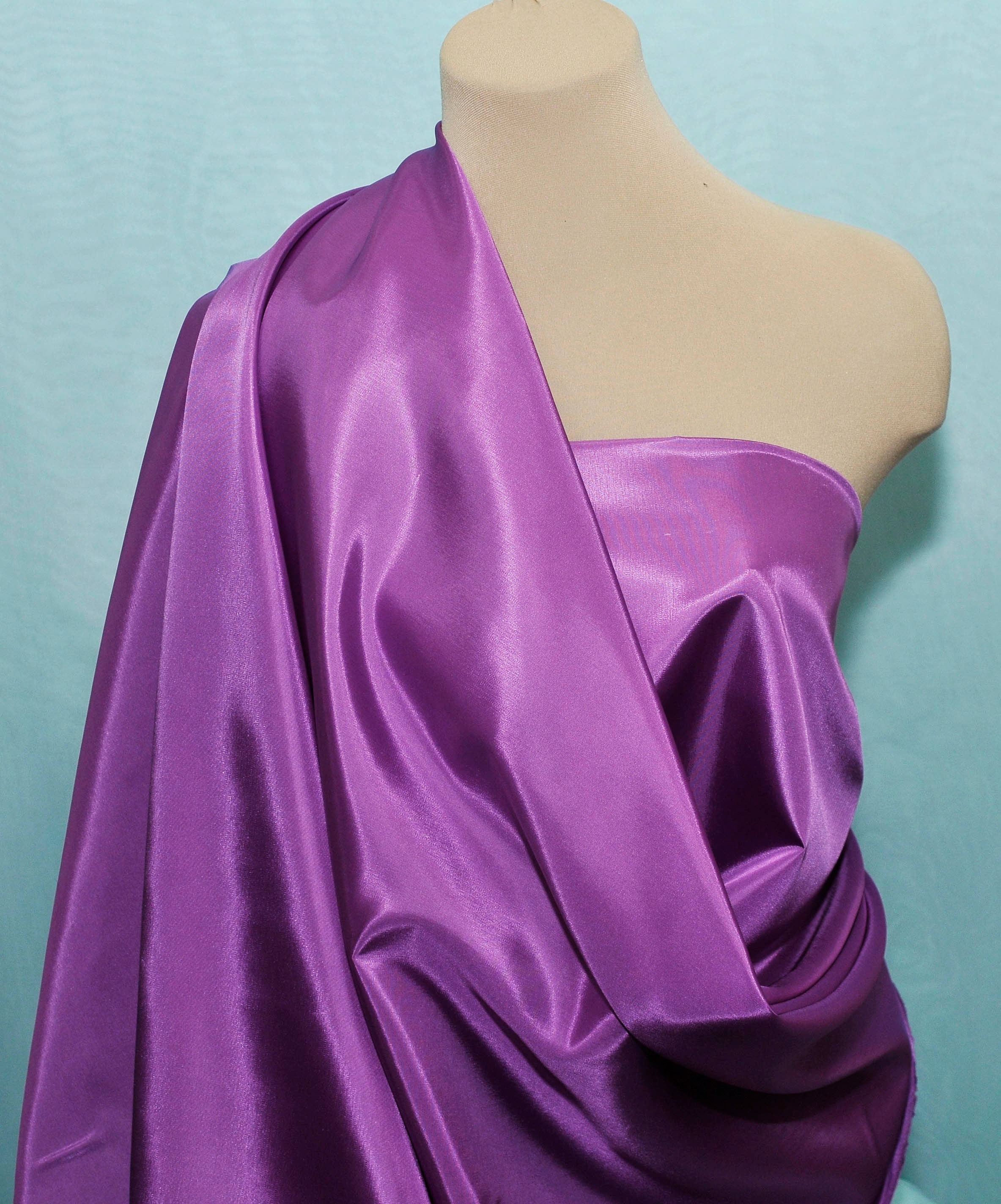 Acetate Taffeta Fabric Purple 45 wide choice of colors..lining..dresses...wedding...formal ...home decor