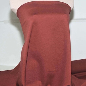 Ponte Spandex 4 ways stretch fabric RUST   by the yard  60&quot; pants, suits, dresses , western wear, pageant wear, (REDUCED)