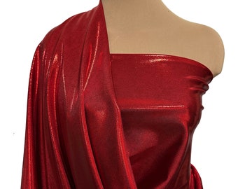 Mystique Spandex fabric  Volcanic/Red... dance skate gymnastics twirl  pageant  BTY 4 ways stretch.. cheer bows
