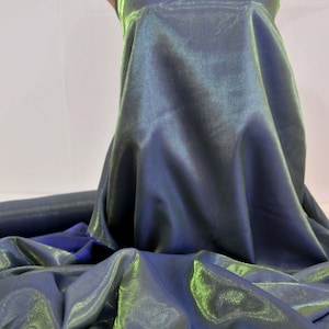 Liquid Shimmer Satin  fabric Peacock    1 YD bridal, drapery. formal, costume,pageants, crafts ,decor