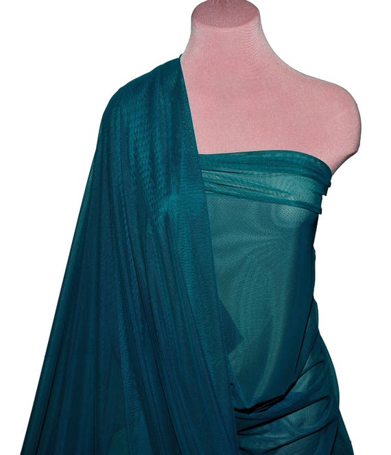 Buy Power Mesh Stretch Fabric, Semi Sheer, 4 Ways Stretch.. Mallard Blue  Green . 58 " Wide.. Dance, Pageant, Formal, Costume, Online in India - Etsy