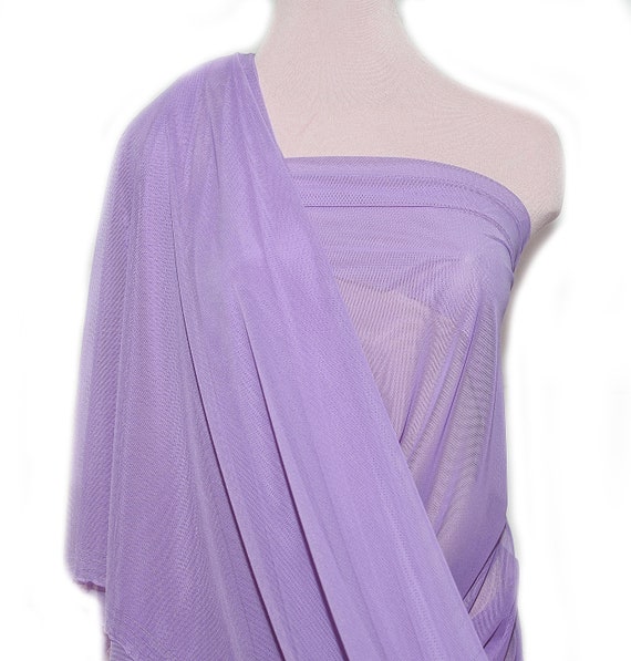 GYMNASTICS COSTUME PAGEANT POWER MESH STRETCH LILAC//PURPLE 58/" BTY DANCE