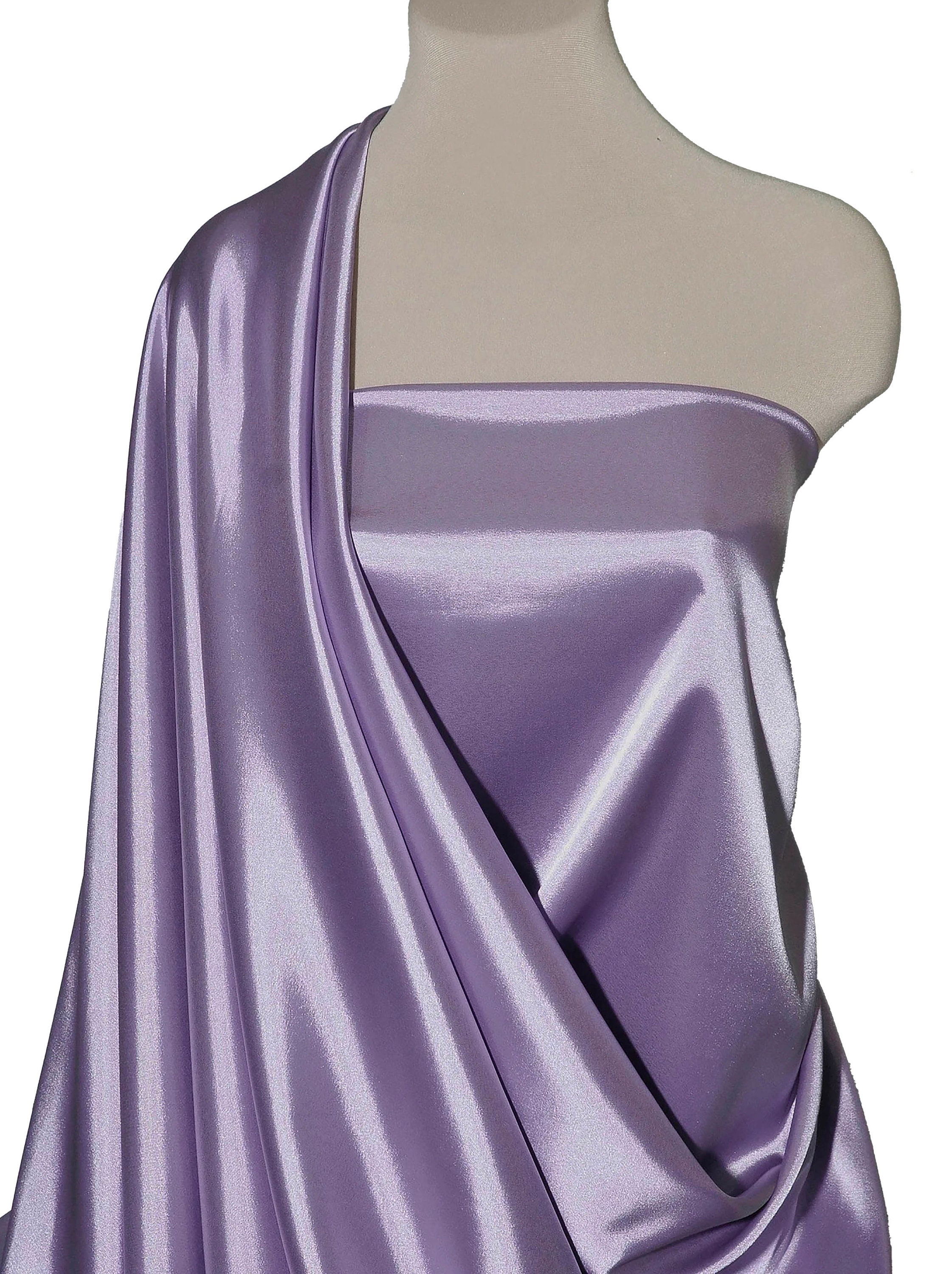 Swimwear Fabric Light Violet Spandex Fabric Material Nylon Spandex Lavender  Stretch Fabric 140cm 55 Wide 