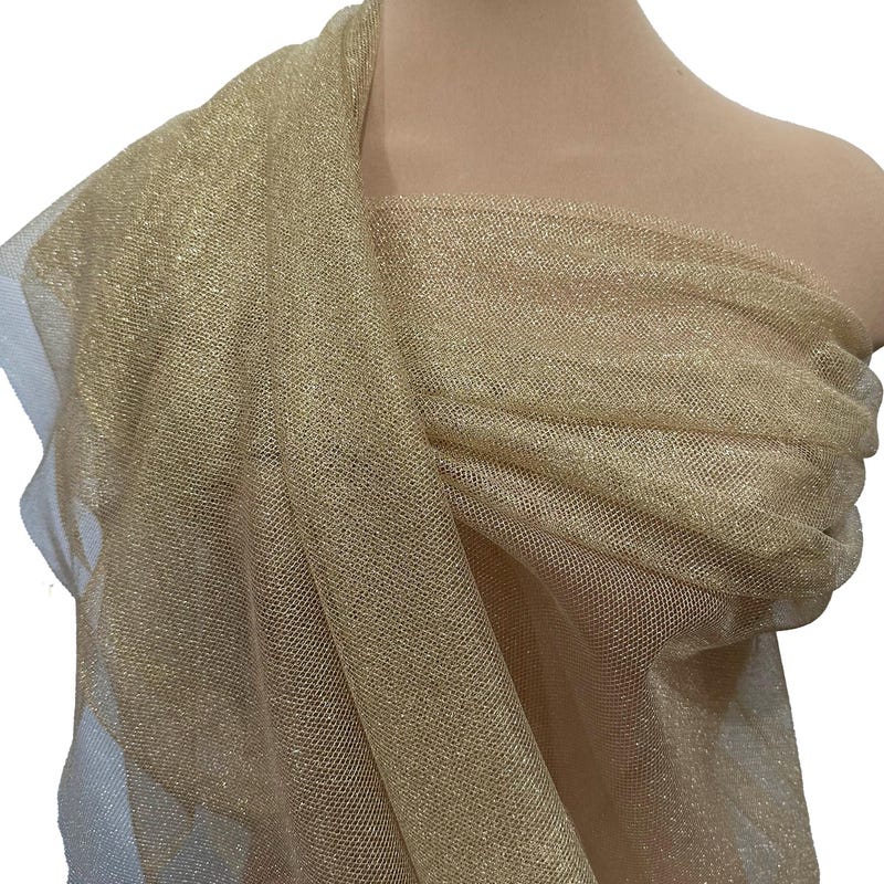 Sleeve Tulle Golden
