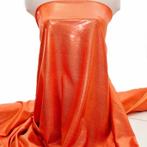 Mystique Spandex Hot Orange/Red  .. ... dance ..skate... gymnastics.. twirl  ..pageant   cheer bows .. posting suits BTY