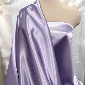 Tkanina satynowa 60" Joy Amethyst 100% poliester... ślubna, formalna, konkursowa, garnitury, wystrój domu...ślub...rękodzieło