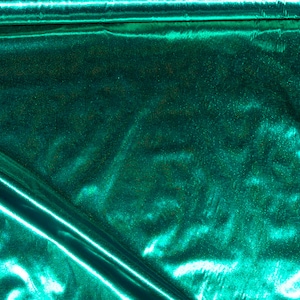 Tissue Lame fabric Emerald /white ..44 inches..crafts, costume, decor, doll clothing, gift wrap, hair bows, clothing