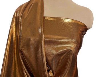 Mystique Spandex Chocolate/Copper  .. dance ..skate... gymnastics.. twirl  ..pageant   cheer bows .. posting suits BTY