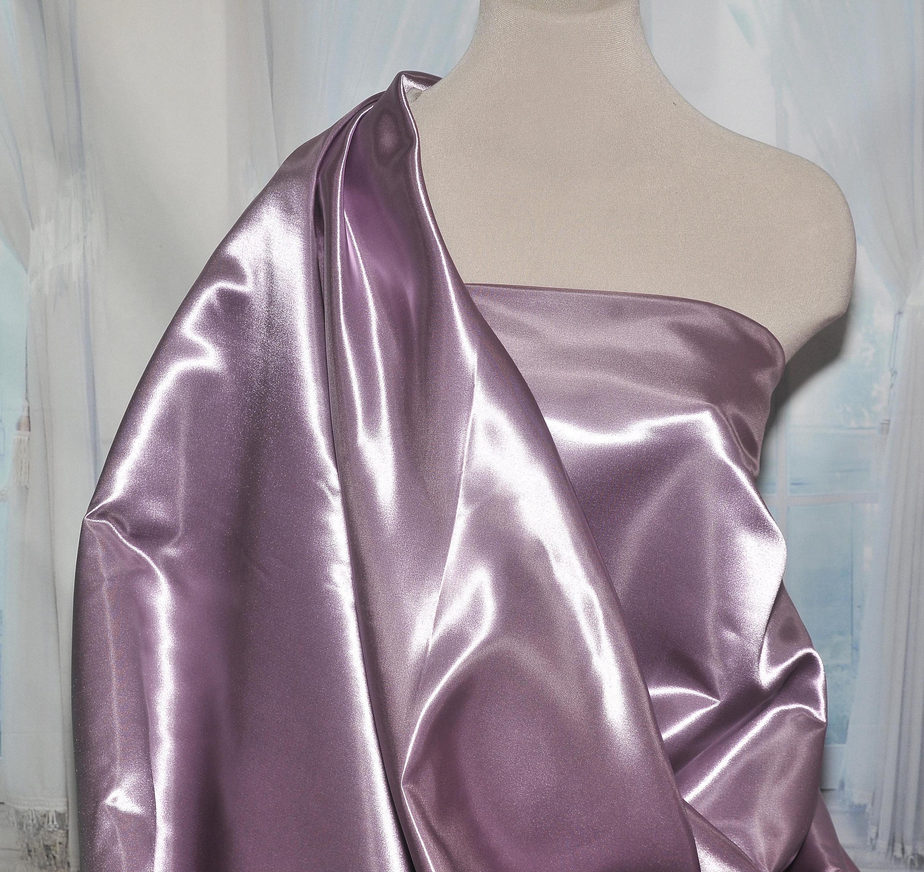 pageant bridal 100/% polyester .. suits home decor..wedding...craft Shiny Satin Fabric 60 SageOlive 554 . formal