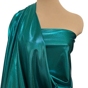 Mystique Spandex Emerald/Blue    4 ways stretch ... dance... skate.. gymnastics.. twirl..  pageant ...costume.. BTY