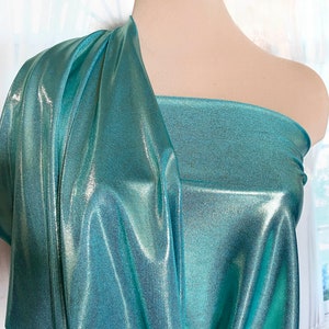 Mystique Spandex Hawaii/Mint  .. dance ..skate... gymnastics.. twirl  ..pageant   cheer bows .. posting suits BTY