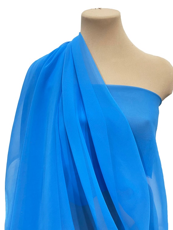1 state blue dress Sapphire Shoulder Draped Gown
