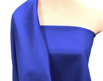 Pongee Polyester Lining Fabric ROYAL  .. 60" ... used for lining garments, home decor, crafts, costumes
