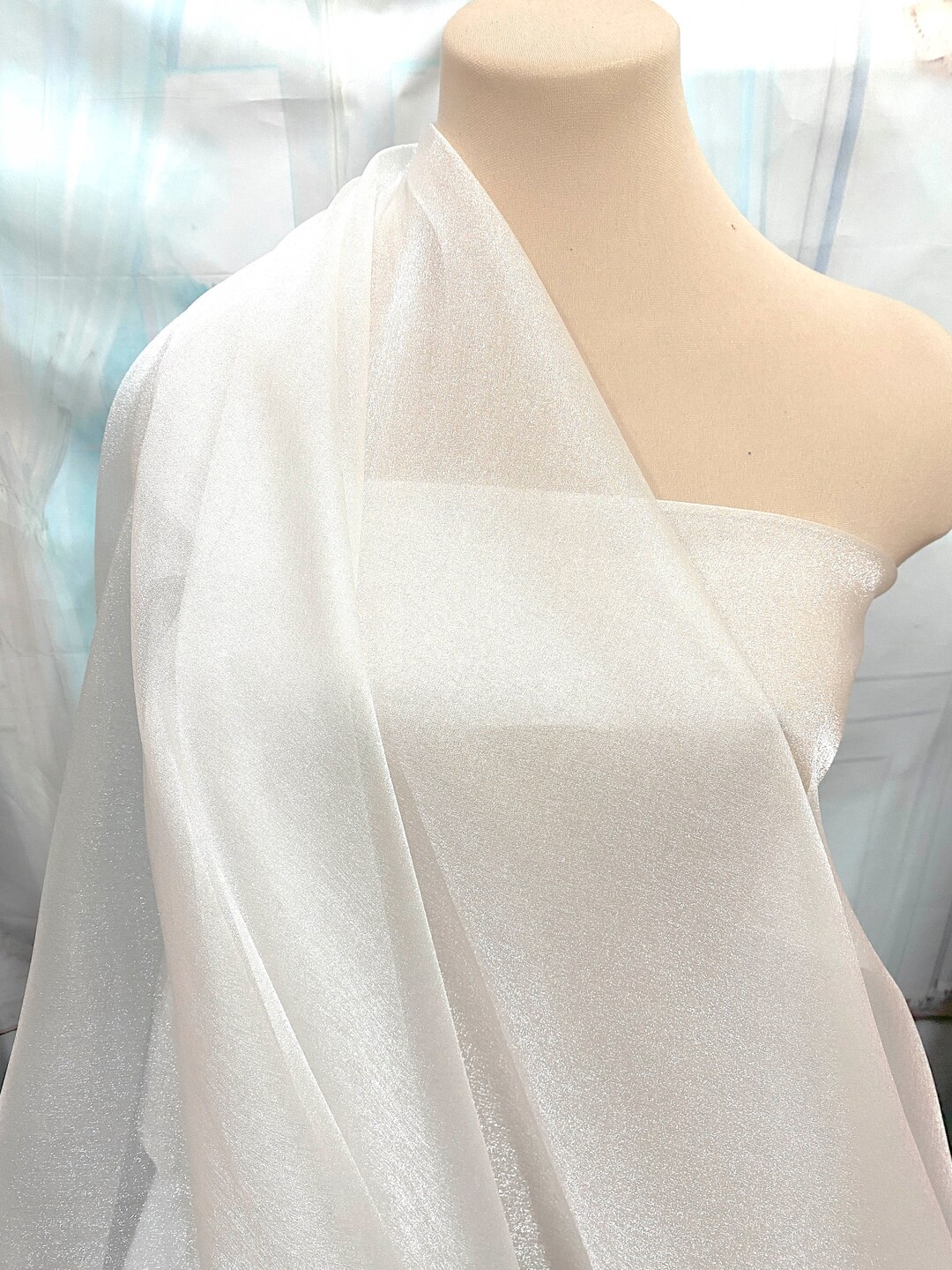 Sparkle Organza - 45-inches Wide Maize By the 25YD Roll main image 0