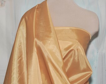 Poly Lining fabric 58 inches wide Antique Gold   used for lining  jackets, skirts, dresses. vests, soft, light weight