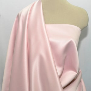 Heavy Matte Satin.. PINK   60&quot; wide.. poly... bridal, formal, pageant, suits , home decor..wedding...crafts..doll clothing