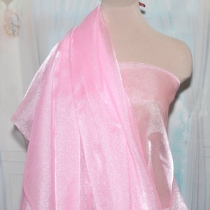 Sparkle Organza fabric Shocking  Pink   45" wide sheer ..pageant dress skirts, formals, crafts, wedding, home decor