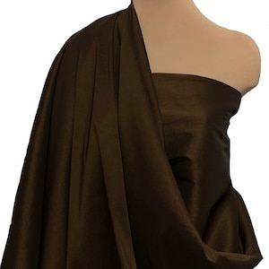 Stretch Shantung Copper 58&quot; sold by the yard wedding, weastern shirts, formal , pageant