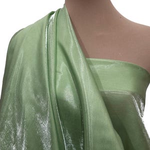 Liquid Shimmer Satin  fabric Lime Green   1 YD bridal, drapery. formal, costume,pageants, crafts ,decor