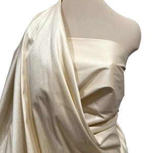 Dupioni  Silky Shantung Polyester Fabric Champagne  . wedding .crafts .suits .dresses..home decor, curtains, pillows